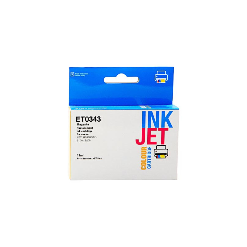 Cartucho de tinta : XET0343C de la marca : Epson disponible en : RECOLOGIC Cartucho de tinta : XET0343C de la marca : Epson disponible en : RECOLOGIC